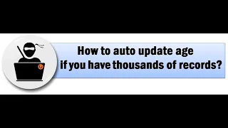 Visual Basic Tutorial - How to Auto update Age