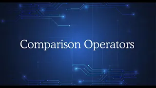 SQL Comparison Operators
