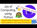 NPTEL The Joy of Computing using python week 8 all 3 programming assignment answer with link of code