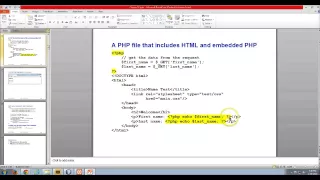 Ch 2 - Embedding PHP in HTML