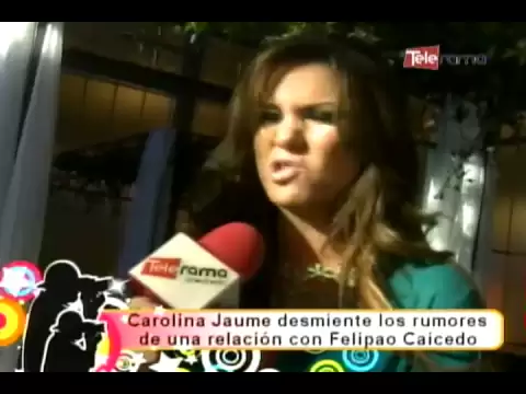 Carolina Jaume desmiente los rumores de una relación con Felipao Caicedo