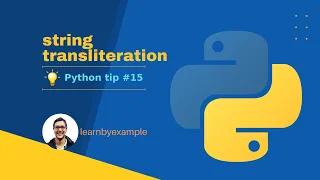 Python tip 15 string transliteration