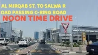 Relaxing Daytime Drive Along Al Mirqab St to Jarir Bookstore Salwa Passing C-Ring Road