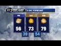 FIRST ALERT WEATHER Chilly Friday before another fast warm up