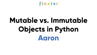 Mutable vs Immutable Objects in Python