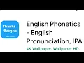 English Phonetics IPA Android App