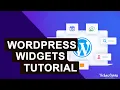 How to use WordPress Widgets WordPress Widget Tutorial Widgets in WordPress Beginners Tutorial