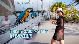 Boarded by wild MACAWS a SECOND TIME!? We love sailing in BRAZIL!🇧🇷 – Outside Watch Vlog #28