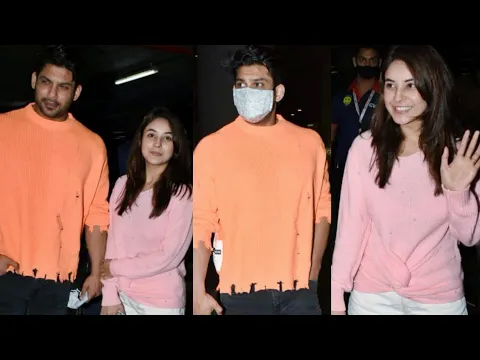 Download MP3 Sidharth Shukla and Shehnaaz Gill Snapped at Airport ✈️✈️✈️📸📸📸