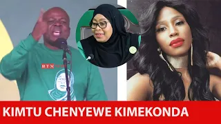 WENJE PRODUCES MANGE KIMAMBI IN FRONT OF DR SAMIA KIMEKONDA HE WOULD HAVE BEEN A BULL WASUKUMA 