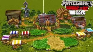 I Spent 100 Days in Minecraft SUPERFLAT