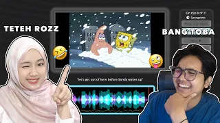 BANG TOBA DAN TETEH ROZZ MENJADI PENGISI SUARA SPONGEBOB‼️🤣 | THE CHOICHER VOICER