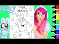 Coloring Bluey Easter Egg Coloring Page Ohuhu Art Markers