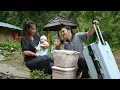 Download Lagu discharged from hospital and brought wife and children back to the farm, farm life, SURVIVAL ALONE