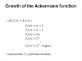 Math 557 The Ackermann function