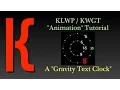 Animation Tutorial - A Gravity Text Clock
