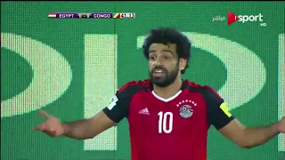 ملخص المباراة التاريخية مصر VS الكونغو 2 1 مباراة الصعود لكاس العالم 2018 