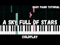 Download Lagu Coldplay - A Sky Full of Stars (Easy Piano Tutorial)
