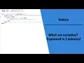 What are variables Roblox studio explained in 2 minutes