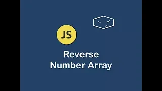 reverse number array in javascript