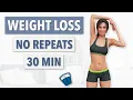 Download Lagu 30 MIN WEIGHT LOSS - FULL BODY WORKOUT, NO REPEATS