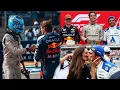 Download Lagu George Russell congratulates Max Verstappen on Sprint win | Sainz celebrates with girlfriend Rebecca