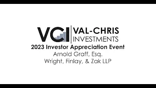 2023 Investor Appreciation Event Arnold Graff Esq - Bankruptcy