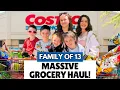 MASSIVE 1 100 Costco Grocery Haul Weekly Stock-Up for Our Military Family of 13