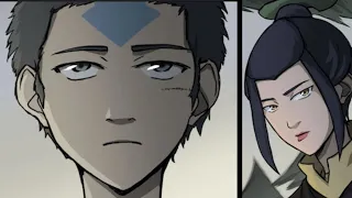 AANG REVEALS THE BITTER TRUTH TO AZULA AND ZUKO ATLA Fan Comic Distorted Reality