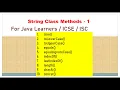 String Handling in Java Class 10 ICSE - 02 in Hindi String class methods Computer Wallah