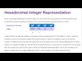Hexadecimal Integer Representation