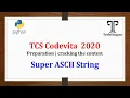 04 TCS Code Vita TCS Code Vita Previous Question Super ASCII String Techi Sugan