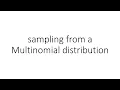 sampling from a Multinomial distribution in PyTorch