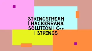 StringStream HACKERRANK SOLUTION C STRINGS