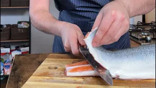 كيف تقطع وتطبخ السمك كبير الحجم بطريقة احترافية 