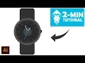 Flat Design Watch - Illustrator Tutorial