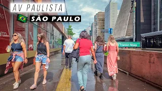 The Mosaic Of Brazil Walking On Paulista Avenue São Paulo 2025 4K UHD 