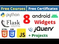 Udemy Free Certificate Courses Python Flask HTML CSS JS jQuery Build Android Widgets Online Classes
