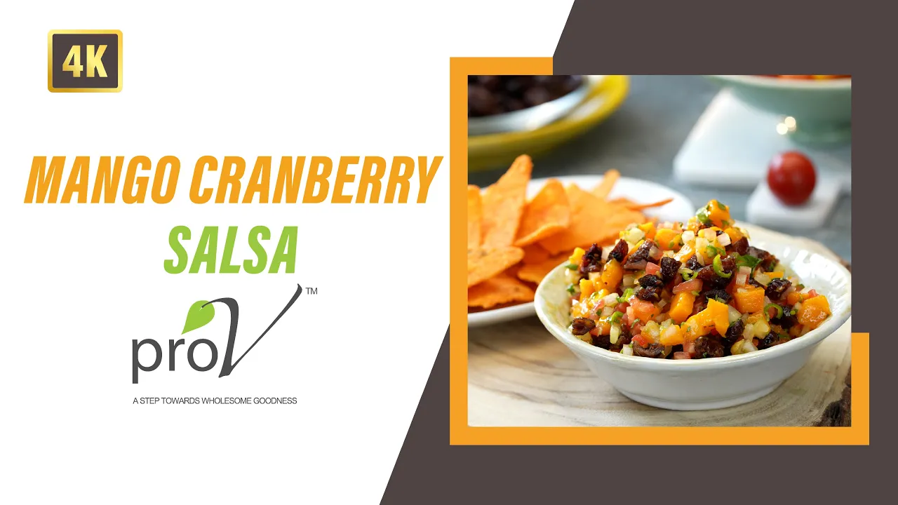 Cranberry Mango Salsa   #WellnessWednesdays   ProV   #MilletKhazana   Sanjeev Kapoor Khazana