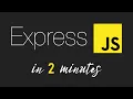 Your First Express js App in 2 Minutes