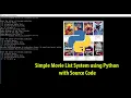 Movie Management System Project in Python with Source Code Free Python Projects with Source Code