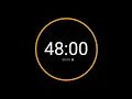 48 Minute Countdown Timer with Alarm iPhone Timer Style