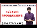 dynamic programming general method applications design and analysis of algorithms daa