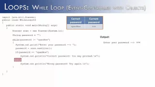 Loops Part 7 While Loops Event-Controlled with Objects Java