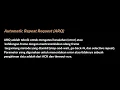 Automatic Repeat Request ARQ