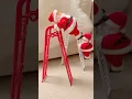 Download Lagu Cute Santa Clause Climbing the Ladder! Santa toys 🎅🏻🎁 #shortsvideo #christmas #present #santa