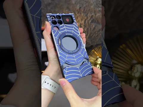 Red Magic 11spro Spider Web Mech# Metal Phone Case, Frameless, Bare Phone Feel, Rotating Magnetic