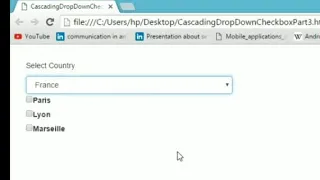 JavaScript Cascading Dropdown with Checkbox Creating dependent dropdown and checkbox