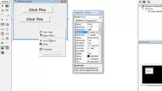 How to add Buttons in Visual Basic 6 0