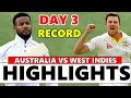 Download Lagu Australia Vs West Indies 1st Test Day 3 Full Match Highlights 2025 | Aus Vs Wi